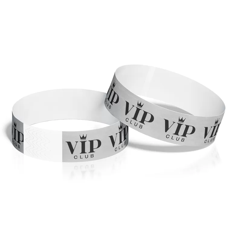 100Pcs/set Waterproof Disposable Bracelet Wristband Plain Clor PP Synthetic  Paper VIP for Event Swimming PVC Wristband Child Toy