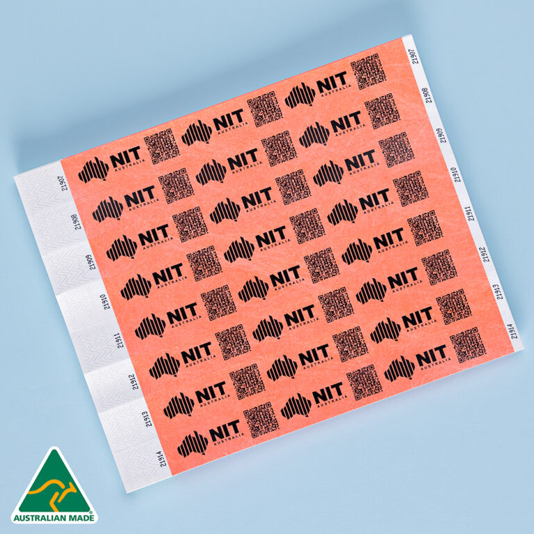 The Wristband Co. - Coral Custom Printed 25mm Tyvek Wristbands