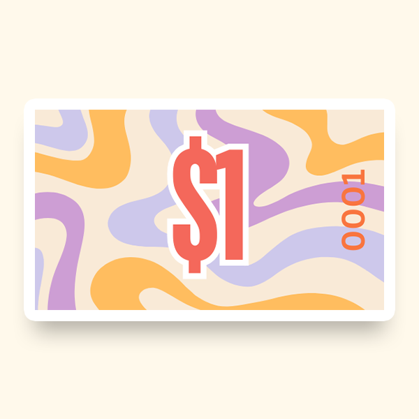 A vibrant background featuring a one-dollar sign.
